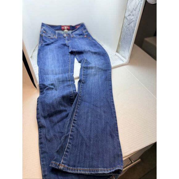The Lucky Brand Women's Size 27 Medium Wash Blue Sofia Bootcut Jeans Ankle - Picture 3 of 9